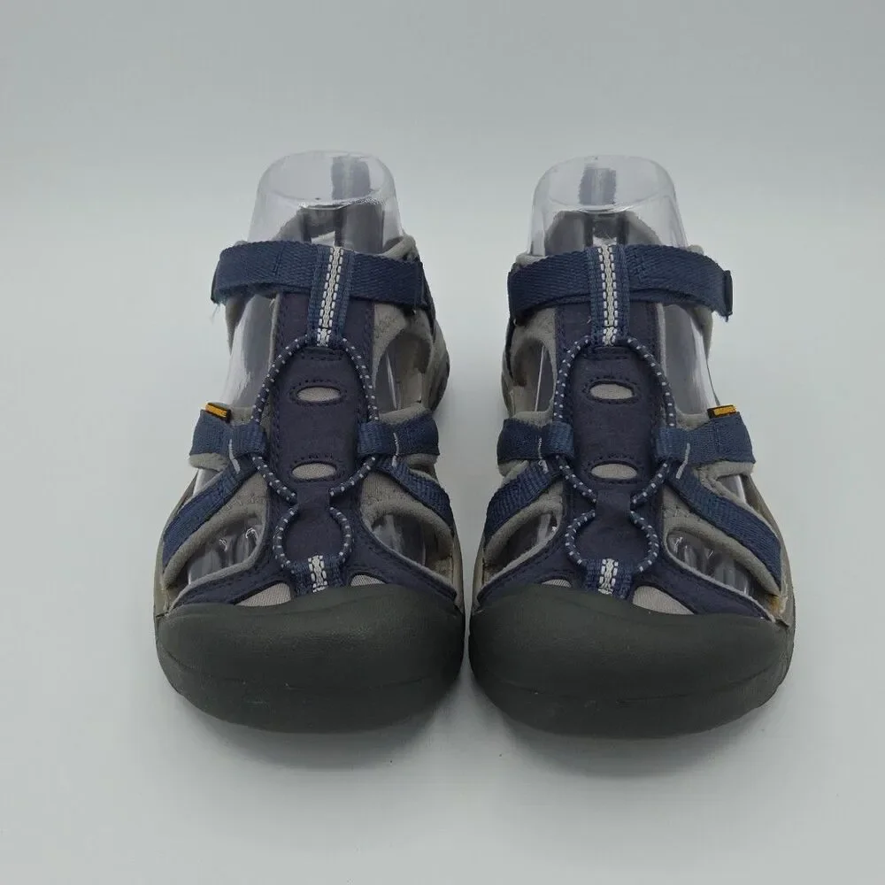Keen Venice Waterproof Sandals H2 Navy/Grey Youth Size 4 1019219